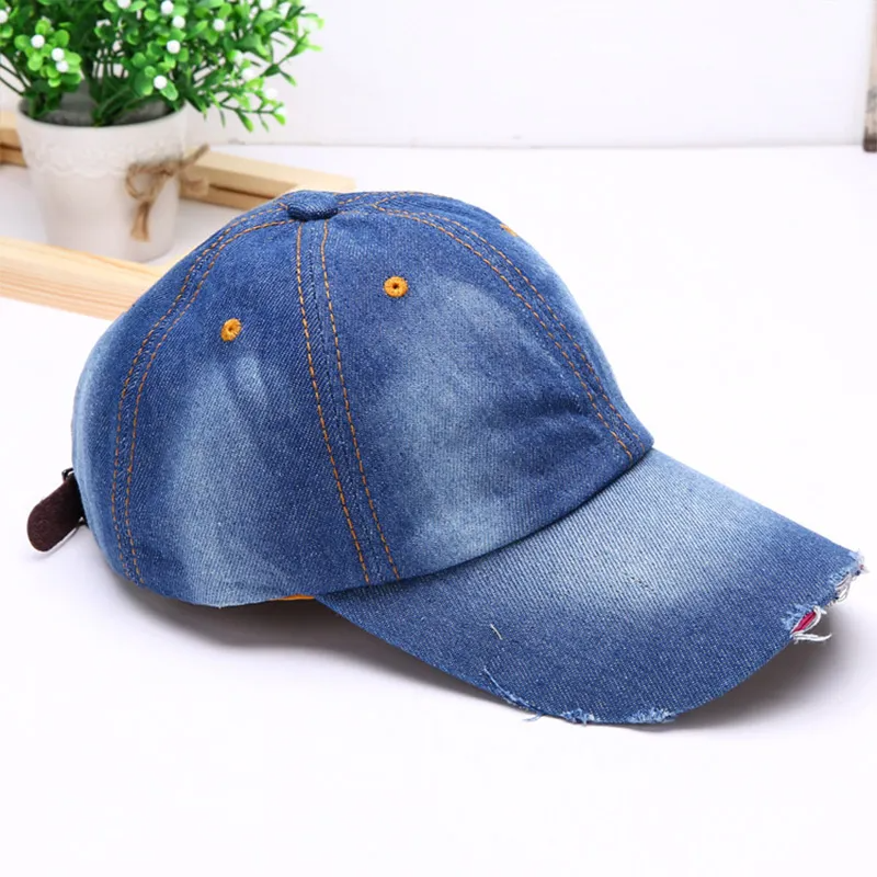 Accessories Unisex Denim Dome Baseball Cap