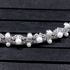 Accessories Women Rhinestone + Pearls Wedding Bride Tiara