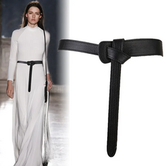 Accessories Women Dress Leather Waist Knot Belt