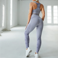 Women Camouflage Print Yoga Set