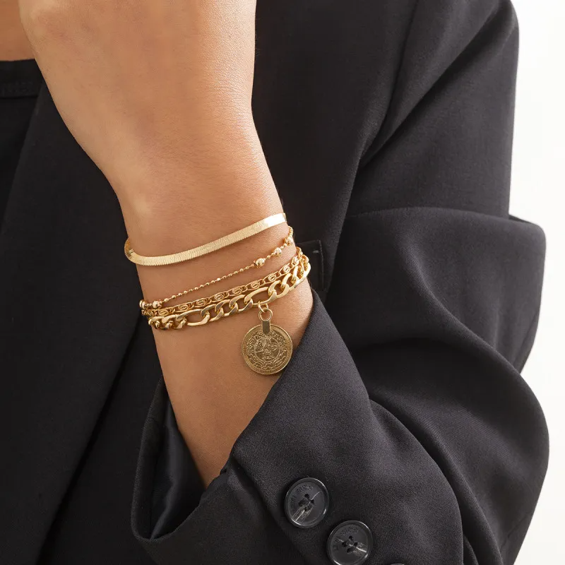 Accessories Vintage Star Pendant Multilayer Bracelet