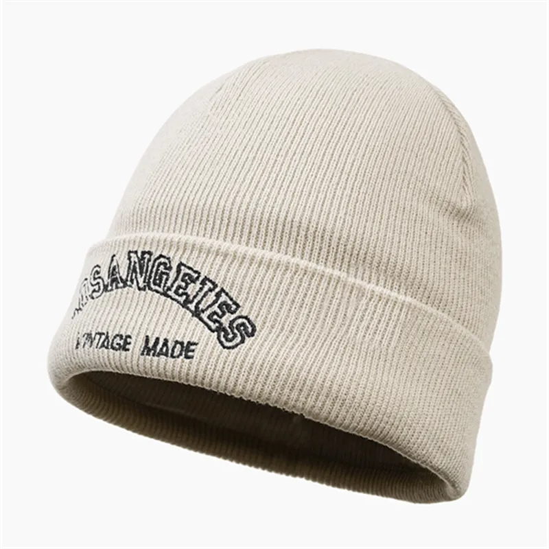 Accessories Winter Embroidery Wool Knitted Beanie