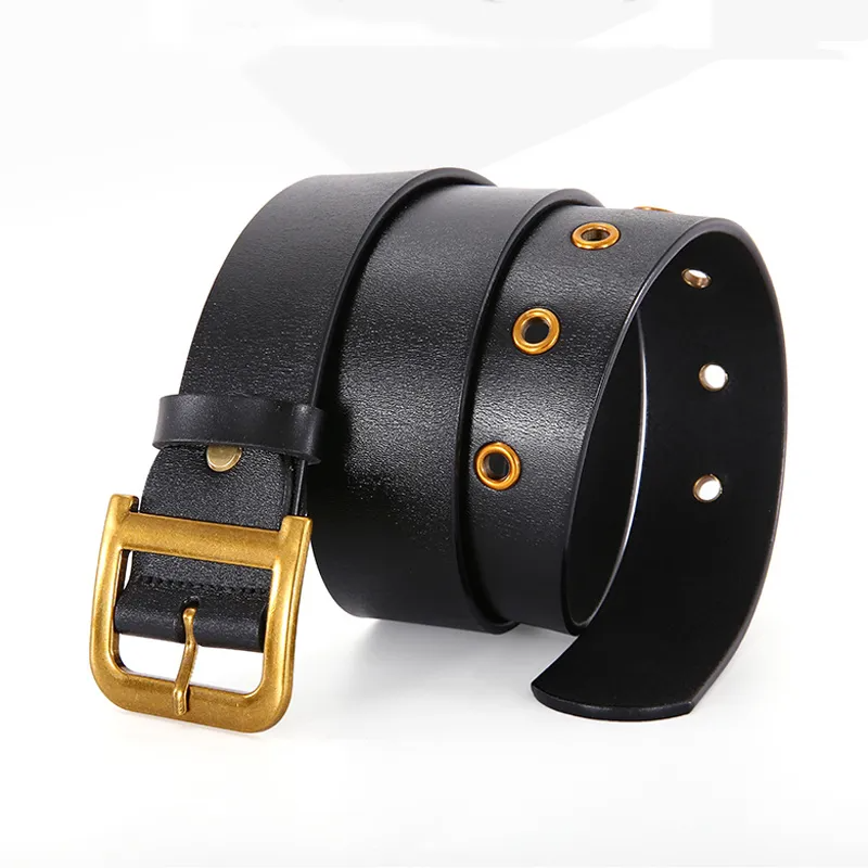 Accessories Women Classic Metal Buckle Leather Belt
