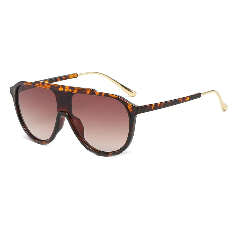 Accessories Unisex Big Frame All-Match One-Piece Sunglasses