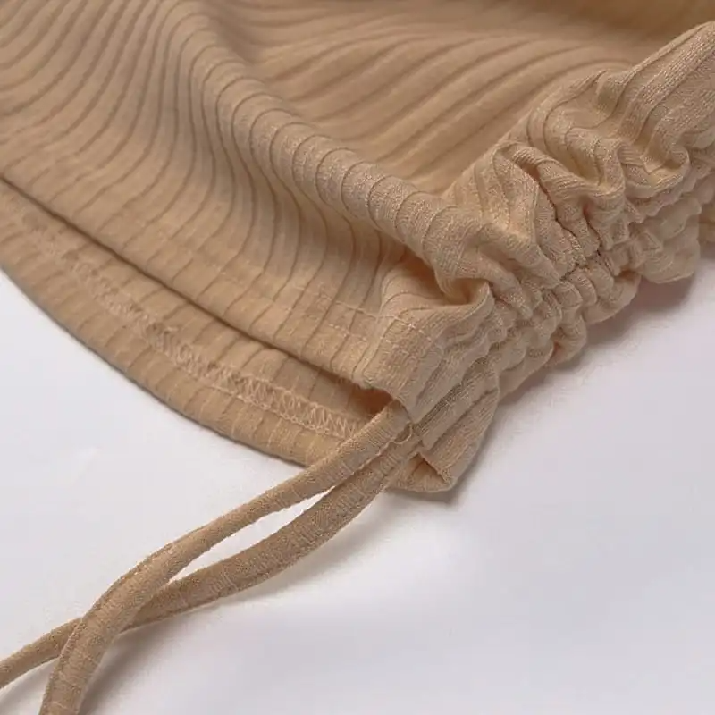 Women Casual Long Sleeve Rib-Knitted Dress