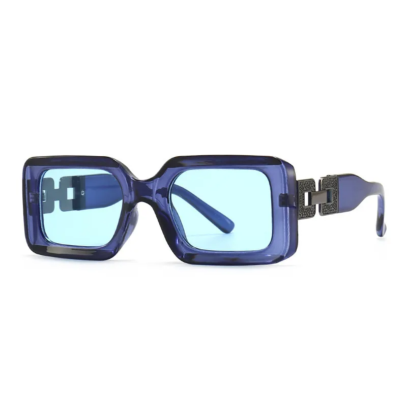 Accessories Unisex Square Thick Frame Sunglasses