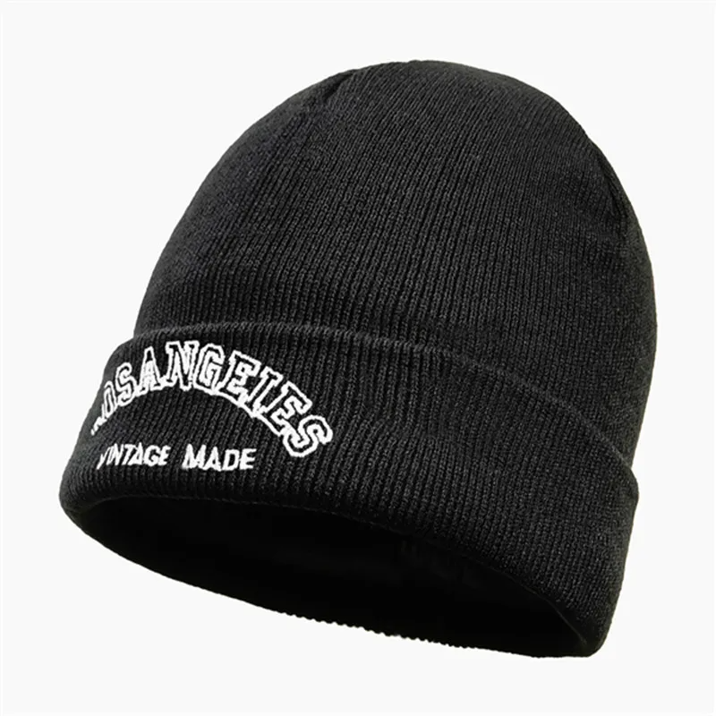 Accessories Winter Embroidery Wool Knitted Beanie