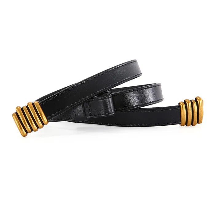 Accessories Women Adjustable Metal Hoop Decor Thin Belt