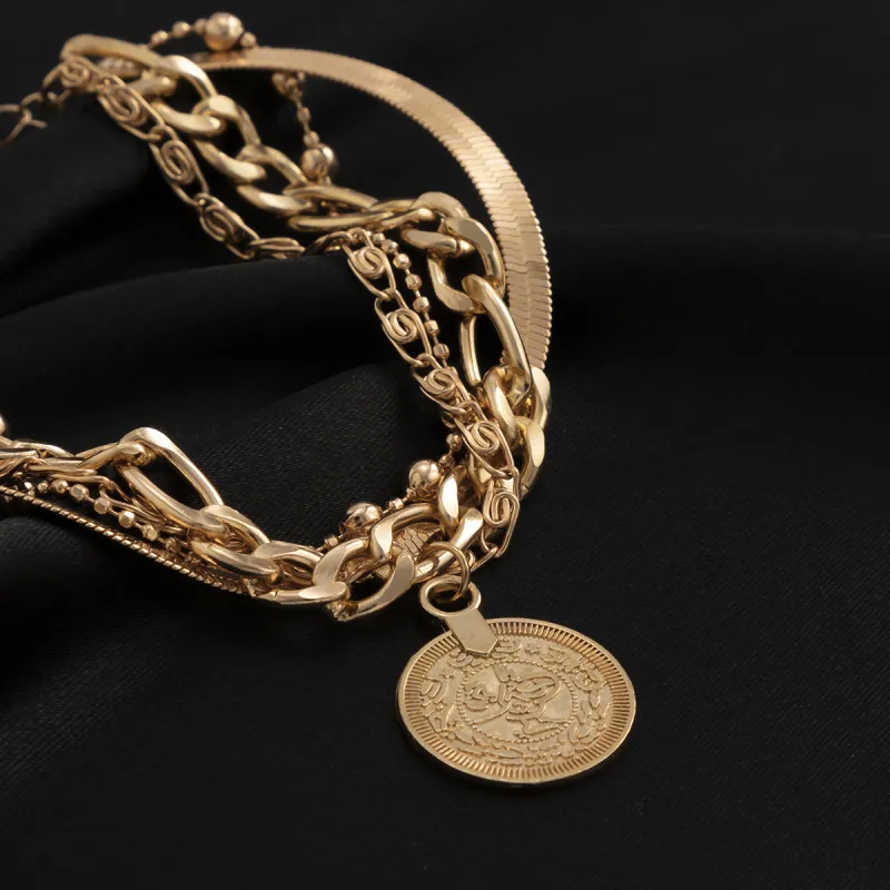 Accessories Vintage Star Pendant Multilayer Bracelet