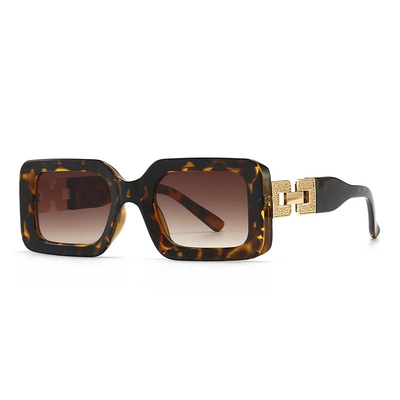 Accessories Unisex Square Thick Frame Sunglasses