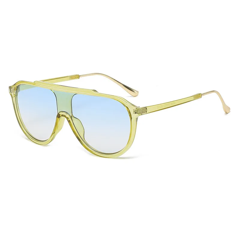 Accessories Unisex Big Frame All-Match One-Piece Sunglasses
