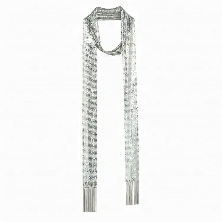 Accessories Women Metallic Sequin Scarf