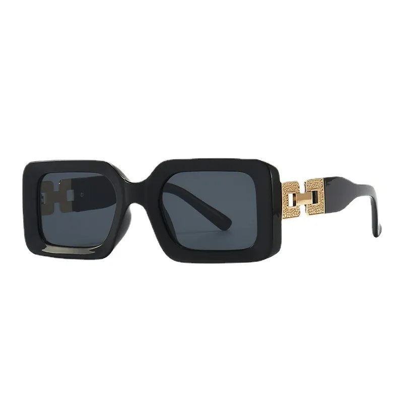 Accessories Unisex Square Thick Frame Sunglasses