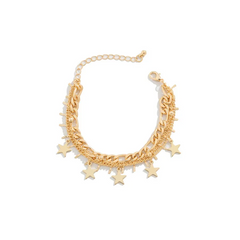 Accessories Vintage Star Pendant Multilayer Bracelet