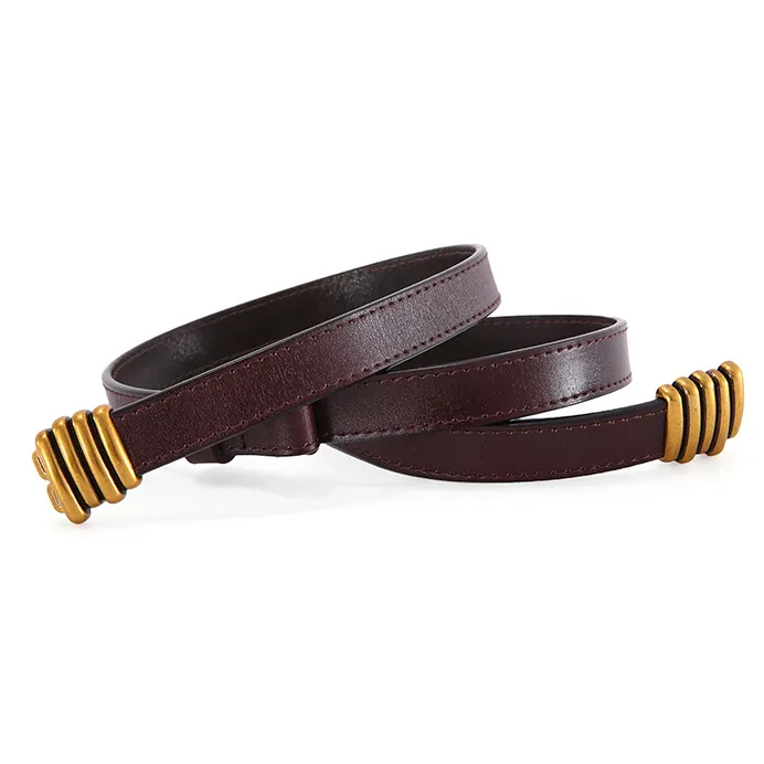 Accessories Women Adjustable Metal Hoop Decor Thin Belt