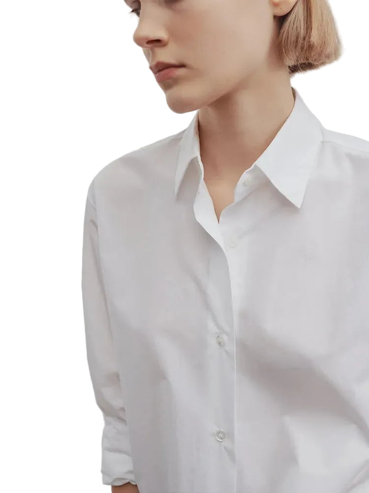 Women Casual Pure Cotton Long Sleeve Blouses