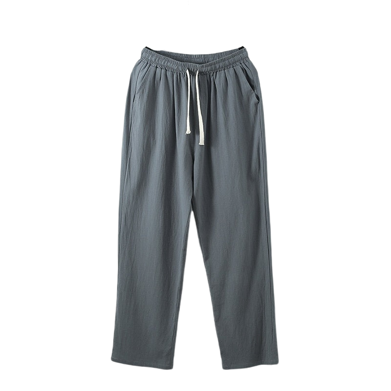 Men Cotton Wide Leg Oversized Jogger Trousers Plus Size