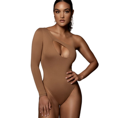 Women Oblique Off Shoulder Bodysuit