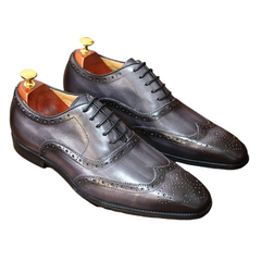 Men Genuine Calf Leather Oxford Formal Shoes