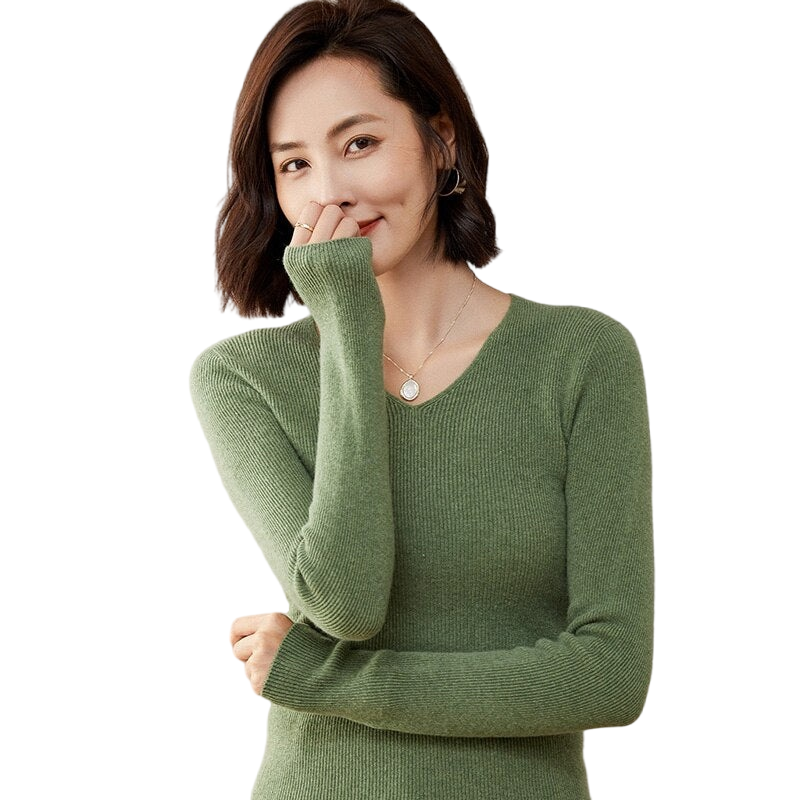Women Casual Knitted Cashmere Sweater