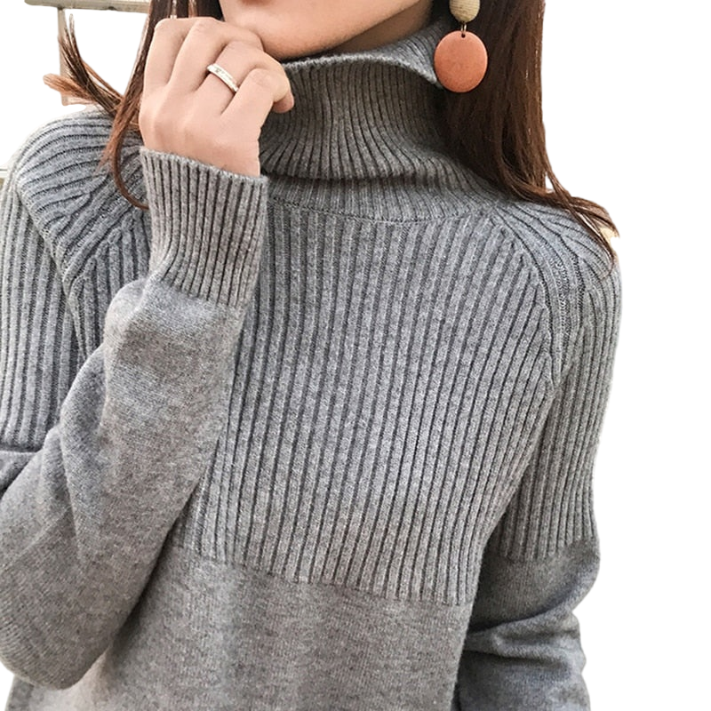 Women 100% Pure Wool Pullover Sweater