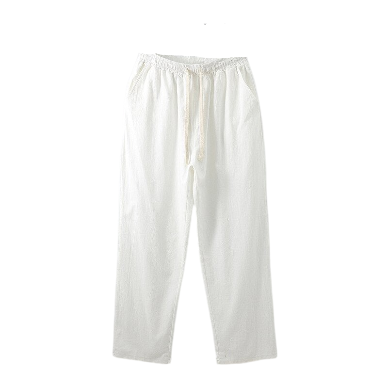 Men Cotton Wide Leg Oversized Jogger Trousers Plus Size