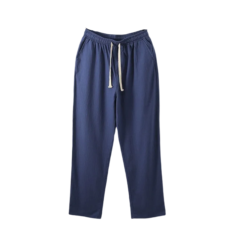 Men Cotton Wide Leg Oversized Jogger Trousers Plus Size