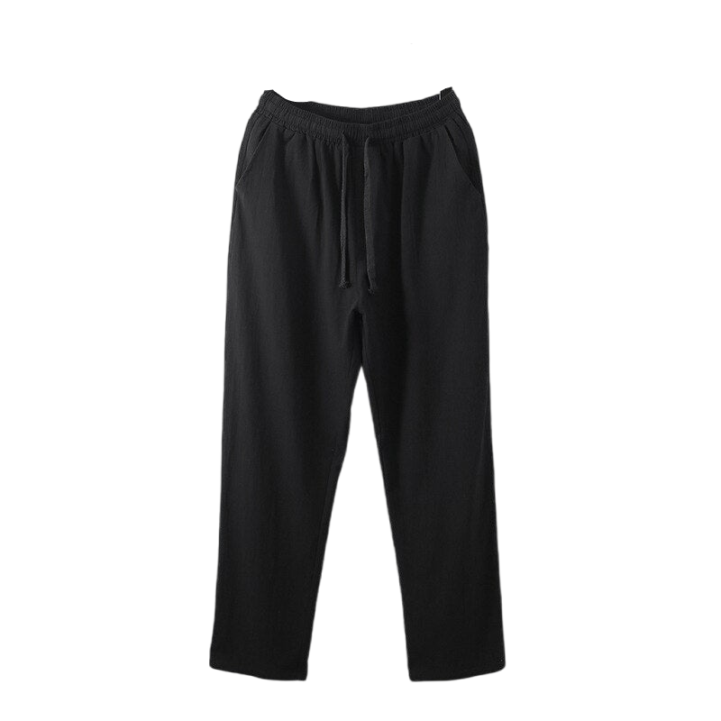 Men Cotton Wide Leg Oversized Jogger Trousers Plus Size