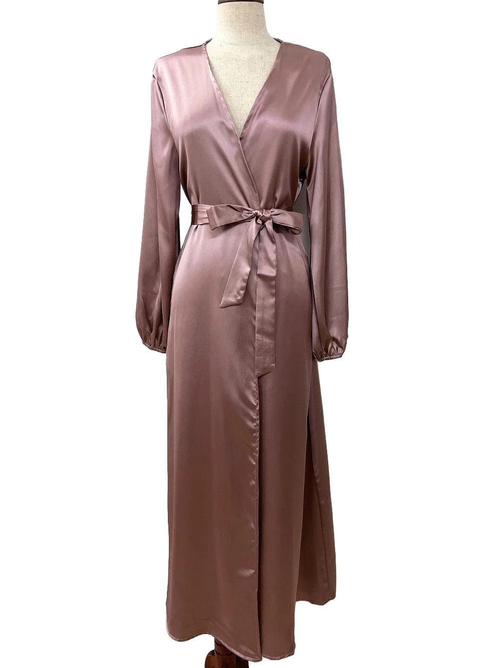 Women Abaya Arab Puff Sleeves Lace-up Jilbab Abayas