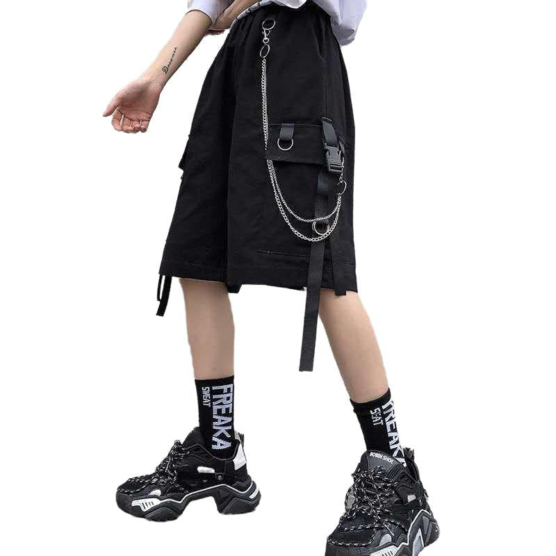 Women Cargo Loose Straight Casual Shorts