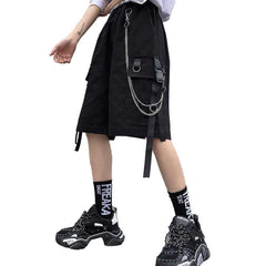 Women Cargo Loose Straight Casual Shorts