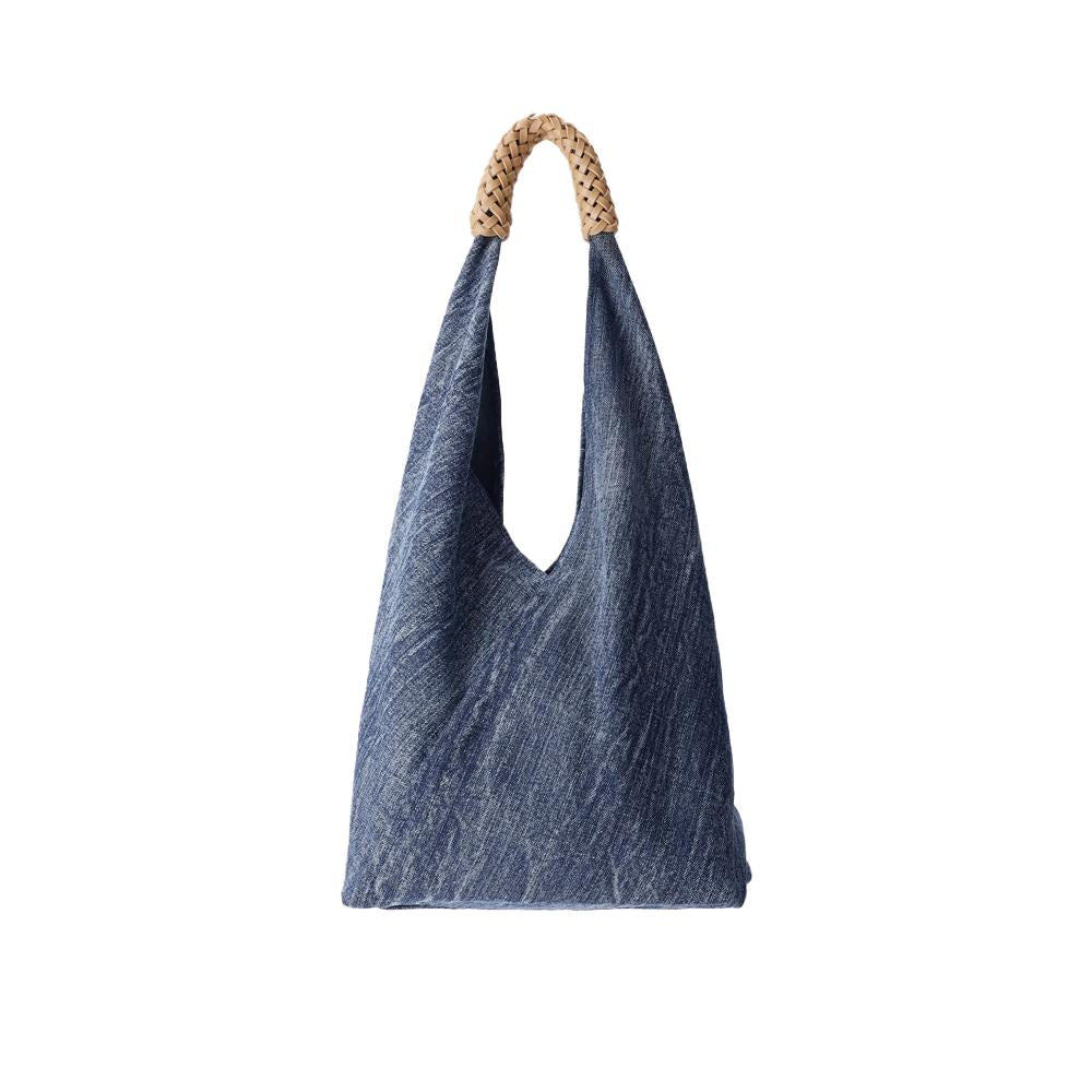 Women Casual Denim Canvas Large Tote Bag