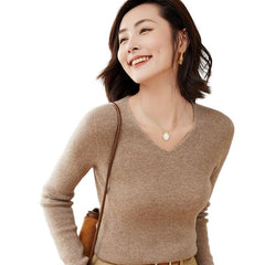 Women Casual Knitted Cashmere Sweater